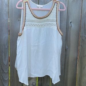 Boho Muslin Sleeveless Top 2X